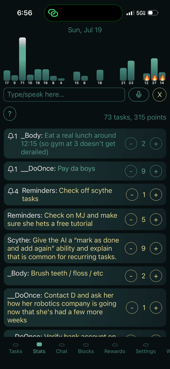 Scythe app screenshot 2